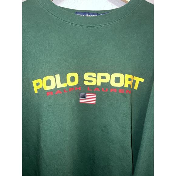 Men's Polo Sport Ralph Lauren USA Size 3XB/3TG Dark Green Sweatshirt - Picture 2 of 8